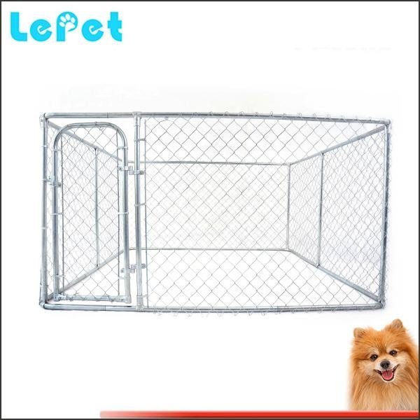 7.5*7.5*6 foot galvanized chain link large metal pet store cages 2