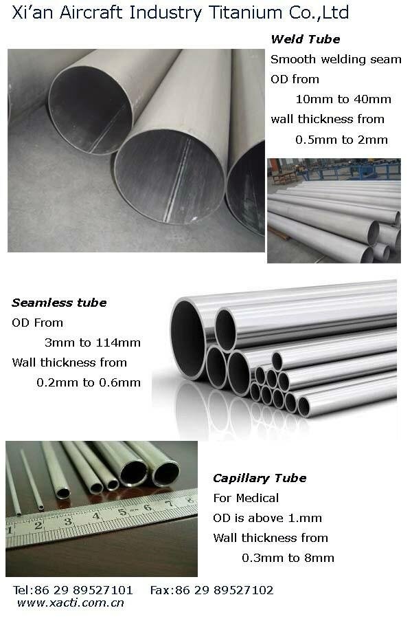 Gr2 titanium seamless tube 