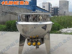 Jacketed kettle with agitator