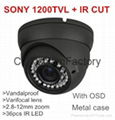 High definition SONY CMOS Vandal-proof CCTV Camera Varifocal manual zoom 1