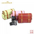 Candy Color DSLR Leather Camera Shoulder Messenger Bag Canon Nikon Sony