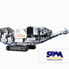 SBM Strong Adaptability Hydraulic-driven Track Mobile Plant