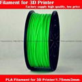 High quality green 3mm pla filament for