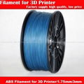 Sky bule 3mm abs pla filament for 3d