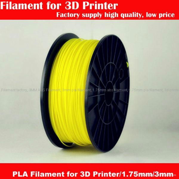 Shiny yellow color 1.75mm PLA Filament for 3D printer