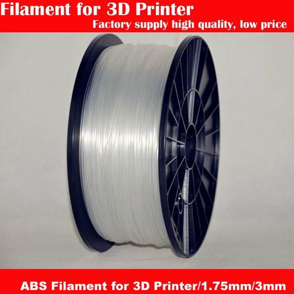 3D printer material clear color 3mm & 1.75mm abs filament 