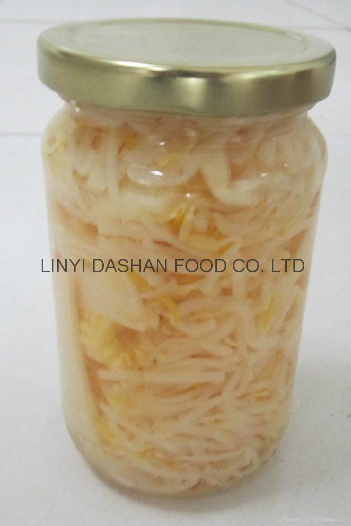 pickled mung bean sprout in jar 