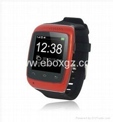 Smart bluetooth watchSync SMS Sync Facebook、Twiter、email and calendar