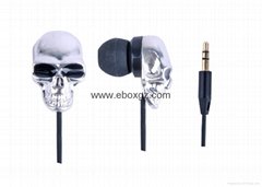 Skull MP3 Earphone metal materials various color select
