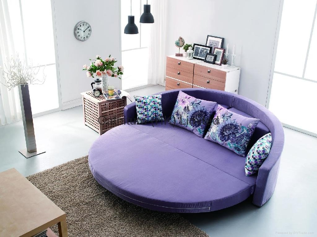 2014 new modern circle sofa bed bedroom and living room furniture 5