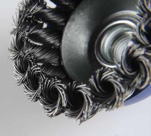 4" twist wire cup brush and polishing wire cup brush