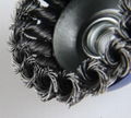 4" twist wire cup brush and polishing