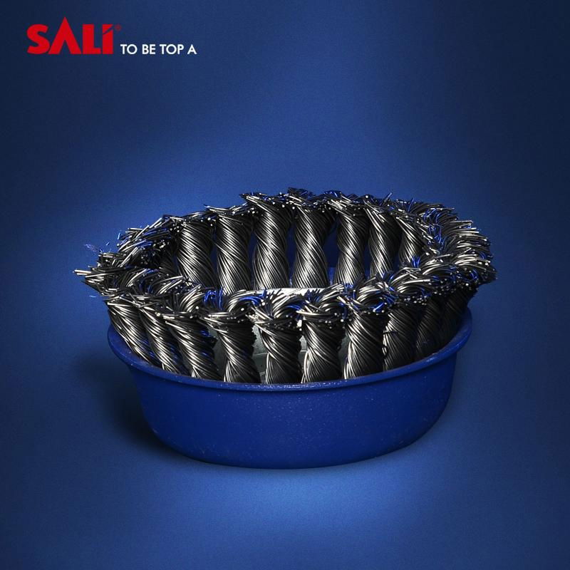 4" twist wire cup brush and polishing wire cup brush 3