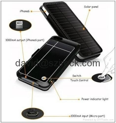 3500mAh Solar Power Case  World First MFI Solar Power Case For iPhone 6 5
