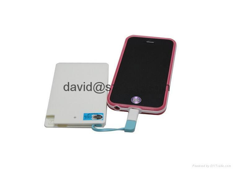 credit card 2500mAh Power Bank 4