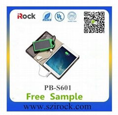 Supply small MOQ waterproof  Solar iRock Power Bank