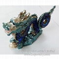  enamel metal Dragon trinket box jewelry cases 1