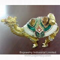  enamel metal Camel trinket box jewelry cases