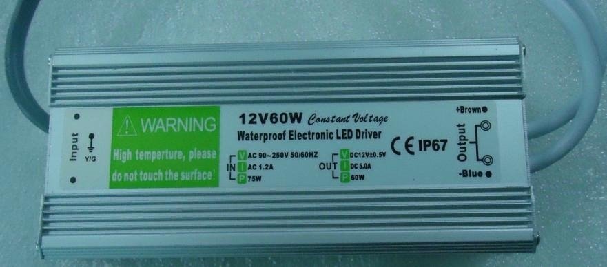 60W LED Driver Constant Voltage  Power Supplies with 1 year warranty