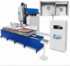 Hwashi stainless steel rolling seam sink welding machine