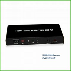 HDMI Splitter Switcher 2X2