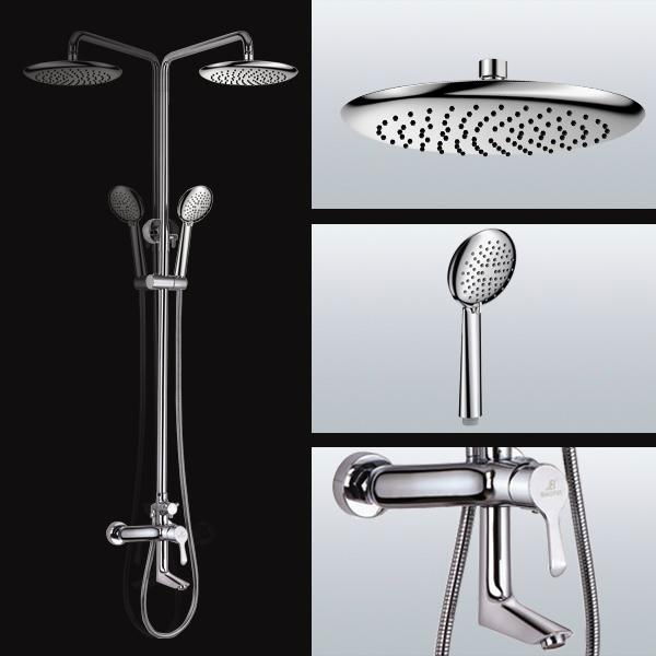 B-6808E hot and cold water mixer shower set 4