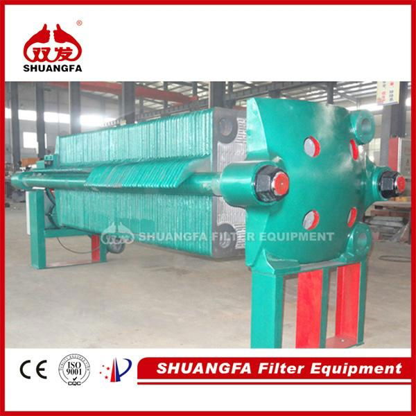 Cast iron filter press with high temperature filtration