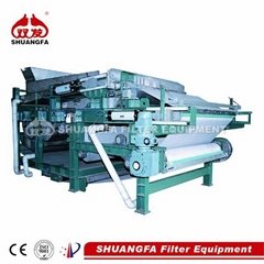 Sludge dewatering belt filter press 