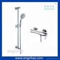 Engnhas EG-066-8207 minimalist chrome effect soap dish for shower rail 2