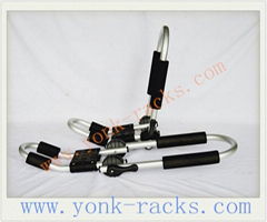 Yonk Downloader Folding J-Style Universal Car Rack Kayak Carrier with Two Straps