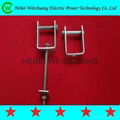 High quality power D iron bracket with insulator 1