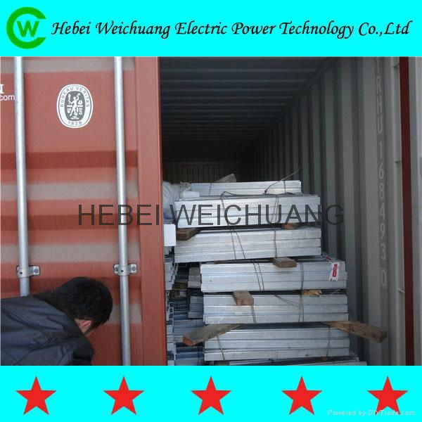 High quality Angle Steel Cross Arm 50x50x6mmx2700mm for Pole Line Hardware 4