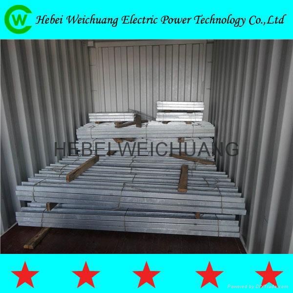 High quality Angle Steel Cross Arm 50x50x6mmx2700mm for Pole Line Hardware 2