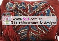 311 bags purses rhinestuds octagon studs iron on hot-fix heat transfer design 3