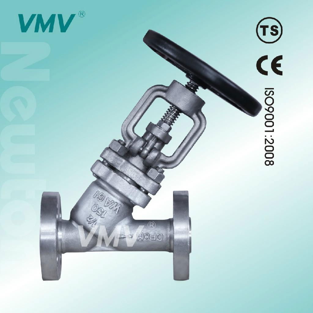 Y Type Bellows Seal Globe Valve