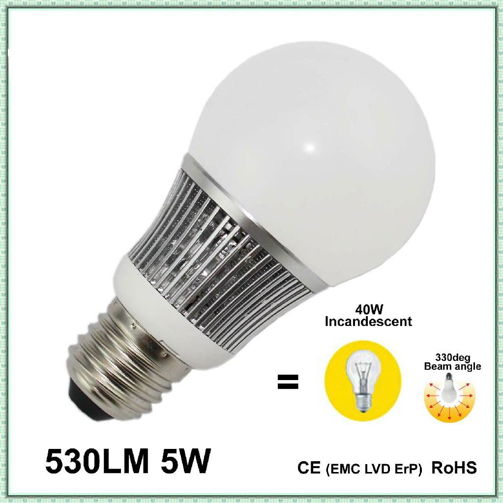 530lm 5W Samsung smd5630 LED bulb