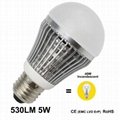 530lm 5W Samsung smd5630 LED bulb 3