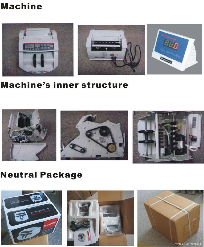 Electronic Automatic Money Counter UV Light For Half Note Detection 2