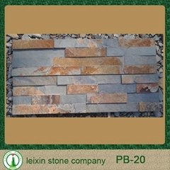 rusty color natural decorative wall slate stone