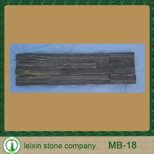 Black slate stacked culture stone 3