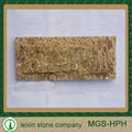 yellow color mushroom quartz stone for wall cladding 3