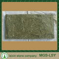 GREEN color mushroom quartz stone for