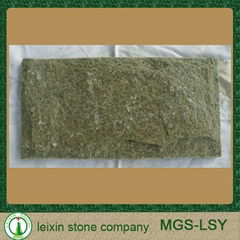 GREEN color mushroom quartz stone for wall cladding