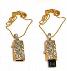 jewelry usb flash drive with neckless