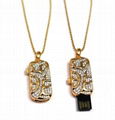 jewelry usb flash drive with neckless 2