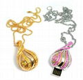 jewelry usb flash drive with neckless 4