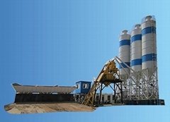 high-quality HZS 60 concrete mixing plant