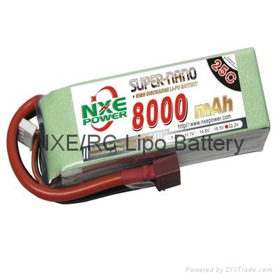 RC Lipo 35C 8000mah 22.2v 6s Battery for helicopter-NXE Power