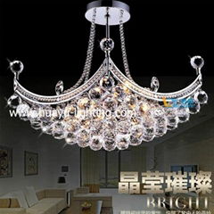 LED modern crystal lamp chandelier pendant light 3089