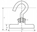 magnet hook D25X15magnetic holder 22KG pull force 5